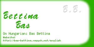 bettina bas business card